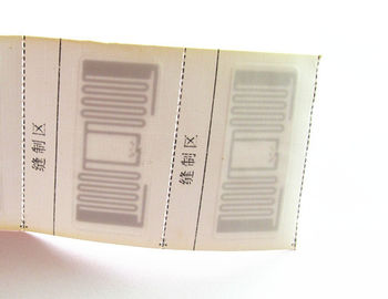 Etiqueta tecida frequência ultraelevada do papel vazio da etiqueta ISO18000-6C do RFID Labe para a gestão do fato, anti-contador do fato