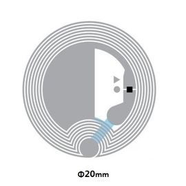 A antena gravada RFID escreve o embutimento do HF, TIPO da etiqueta do fórum de NFC - 2 diâmetro 23mm