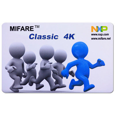 Cartão inteligente  ®Classic 4K com chip RFID sem contato para controle de acesso ou adesão
