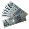 As etiquetas de codificação do ativo de NFC anodizaram a etiqueta de alumínio com laser gravaram o código de barras do QR Code do metal
