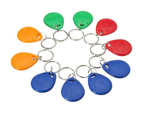  RFID NFC Keyfobs 13.56MHZ ABS Material With Customized Logo