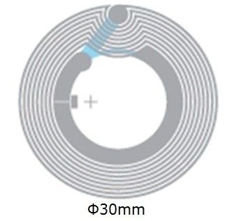 Embutimento do HF RFID do ANIMAL DE ESTIMAÇÃO do diâmetro 33mm molhado com a microplaqueta clássica do ® do RFID/ SLI/NFC