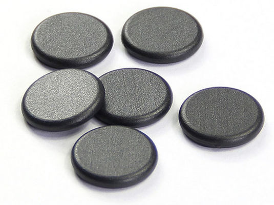 Black Coin Tags 13.56MHZ And 125khz Smart Rfid Tags PVC For Access Control