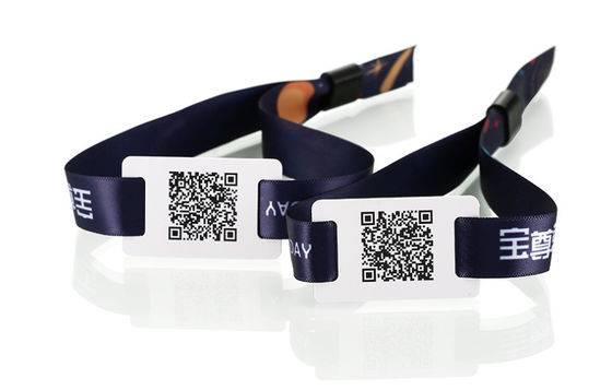 NFC Fabric RFID Wristband With UID Numbers for Social Distancing Waterproof