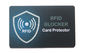 Nfc que obstrui a proteção sem contato do cartão do protetor com o protetor do sinal para o protetor da segurança